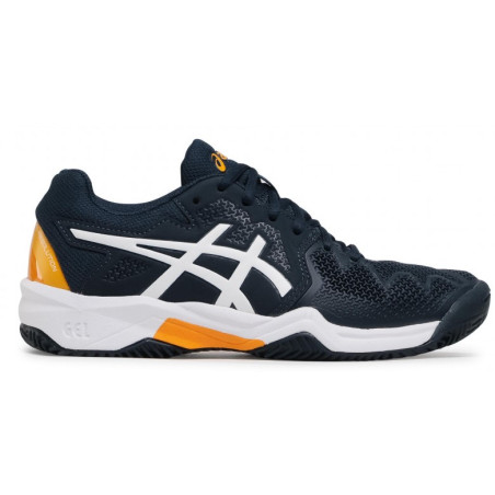 Chaussures ASICS Junior GEL-RESOLUTION 8 CLAY GS Marine / Blanche PE 2021