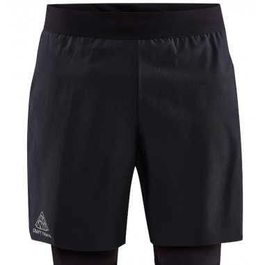 Short Running CRAFT Homme PRO TRAIL 2IN1 Noir...