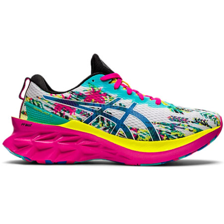 Chaussures Running ASICS Femme NOVABLAST 2 Rose / Jaune / Vert PE 2022