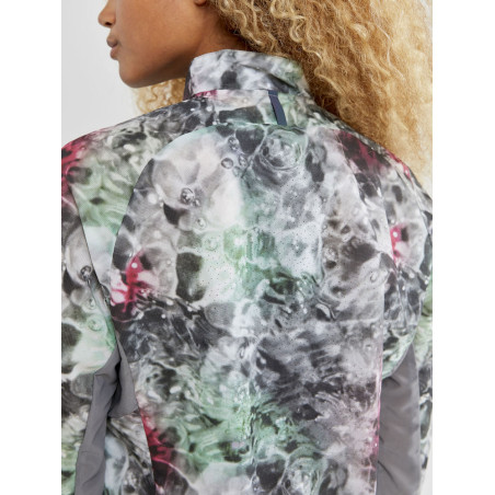 Veste à capuche Running CRAFT Femme Zippée Packable Jacket Multicolor PE 2020