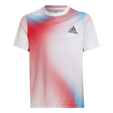 T-Shirt ADIDAS Garçon Junior Q1 TEE Blanc...