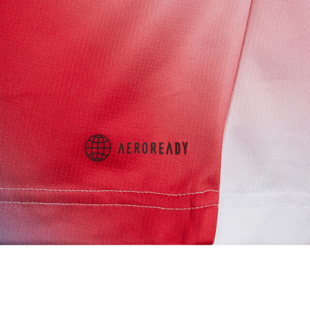 T-Shirt ADIDAS Garçon Junior Q1 TEE Blanc /Rouge /Bleu PE 2022