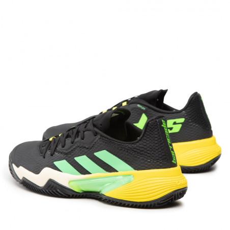 Chaussures ADIDAS Homme BARRICADE Terre Battue Noir / Vert / Jaune 2022