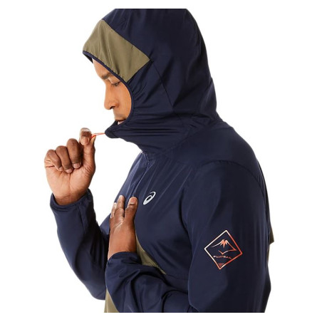 Veste ASICS Homme FUJITRAIL ANORAK Marine / Kaki AH 2022