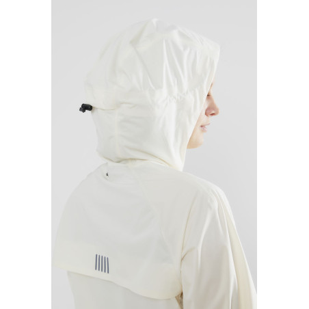 Veste à capuche Running CRAFT Femme Zippée Hydro Jacket Ecru PE 2020
