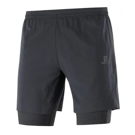 Short Running SALOMON Homme XA TWINSKIN SHORT Noir