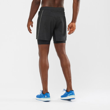 Short Running SALOMON Homme XA TWINSKIN SHORT Noir