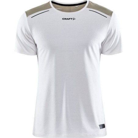 T-Shirt Running Homme CRAFT PRO HYPERVENT SS TEE Blanc