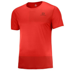 T-Shirt Running SALOMON Homme SENSE TEE Rouge / Noir AH 2021