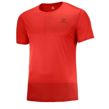 T-Shirt Running SALOMON Homme SENSE TEE Rouge /...