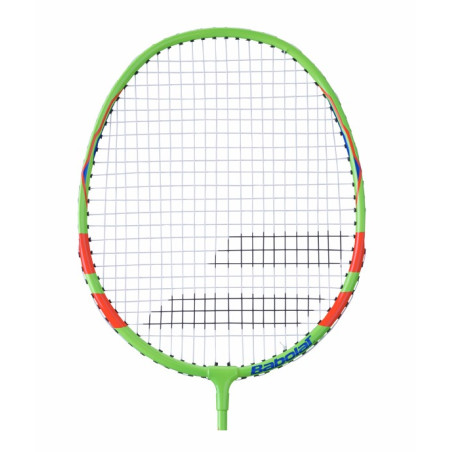 Raquette Junior Badminton BABOLAT MINIBAD STRUNG Vert / Rouge 2023