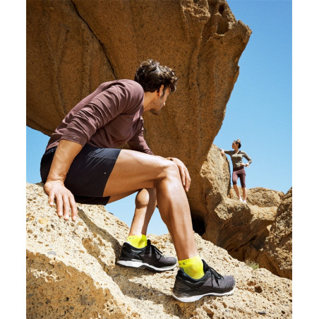 Chaussettes FALKE Homme RU5 SHORT Grise / Jaune