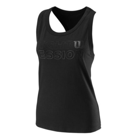 Débardeur WILSON Femme NIGHT SESSION TCH TNK Noir PE 2022