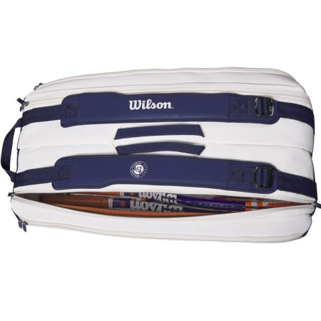 Thermo-Bag WILSON ROLAND GARROS SUPER TOUR 9 PACK Blanc / Marine 2023
