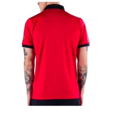 POLO Tennis HYDROGEN Homme HALF ZIP TECH Rouge...