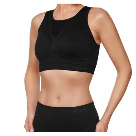 Brassière FALKE Femme TOP CUP MEDIUM Support Noire 2021