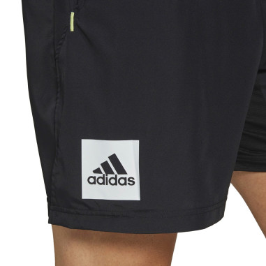 Short ADIDAS Homme PARIS 2N1 Noir / Jaune PE 2022