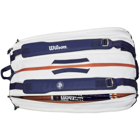 Thermo-Bag WILSON ROLAND GARROS SUPER TOUR 15PK Blanc / Marine 2023