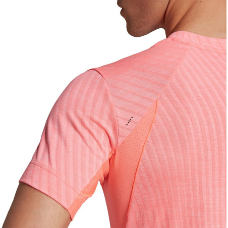 T-Shirt ADIDAS Homme FREELIFT TEE Rose / Noir PE 2022