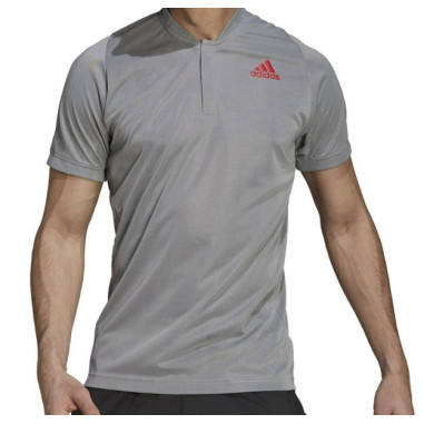 Polo ADIDAS Homme FRLT PB Gris / Rouge PE 2021
