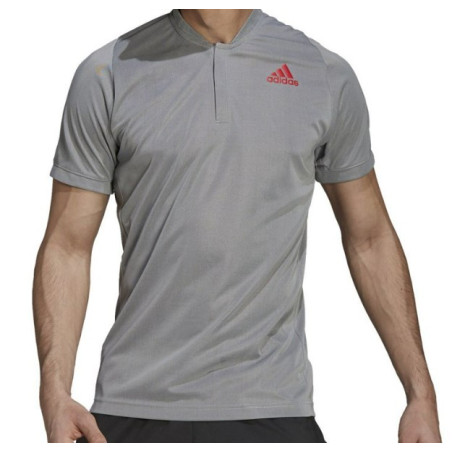 Polo ADIDAS Homme FRLT PB Gris / Rouge PE 2021