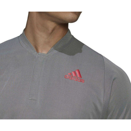 Polo ADIDAS Homme FRLT PB Gris / Rouge PE 2021