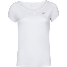 T-Shirt BABOLAT Fille PLAY Cap Sleeve Blanc 2020 2