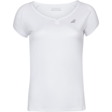 T-Shirt BABOLAT Fille PLAY Cap Sleeve Blanc 2020