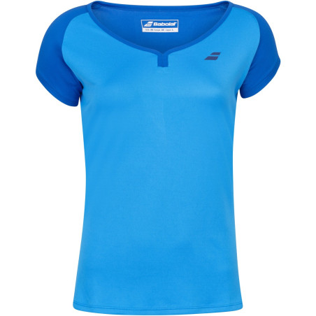 T-Shirt BABOLAT Fille PLAY Cap Sleeve Bleu 2017