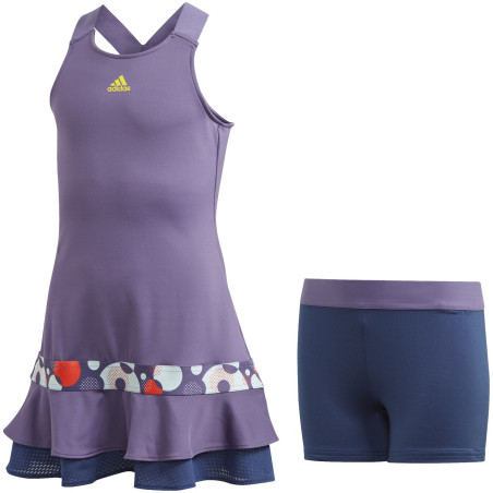 Robe ADIDAS Fille G FRILL Dress Violet PE 2020