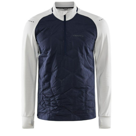 Veste Running CRAFT Homme ADV SUBZ SWEATER Ecru / Marine AH 2021