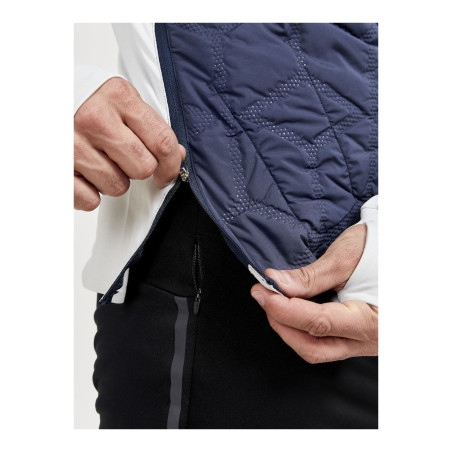 Veste Running CRAFT Homme ADV SUBZ SWEATER Ecru / Marine AH 2021