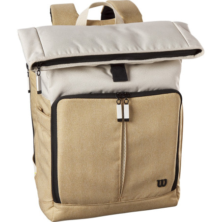 Sac à dos WILSON BACKPACK LIFESTYLE FOLDOVER Blanc / Beige PE 2023 