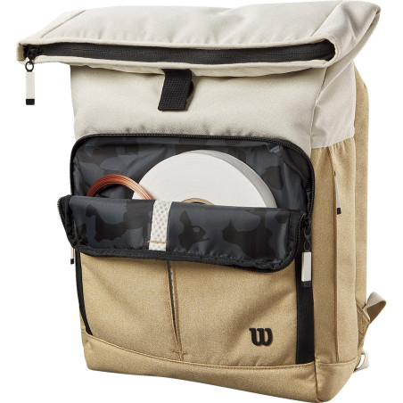Sac à dos WILSON BACKPACK LIFESTYLE FOLDOVER Blanc / Beige PE 2023 