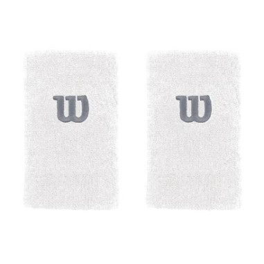 Poignets Eponge WILSON Extra Wide x2 Blanc PE 2023