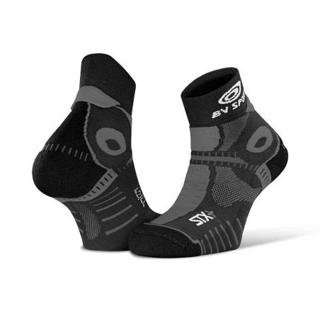 Chaussettes Running Trail BV SPORT STX+EVO Noire / Grise