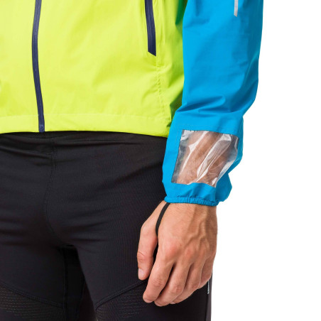 Veste Running RAIDLIGHT Homme Imperméable RESPONSIVE MP+ Turquoise / Jaune