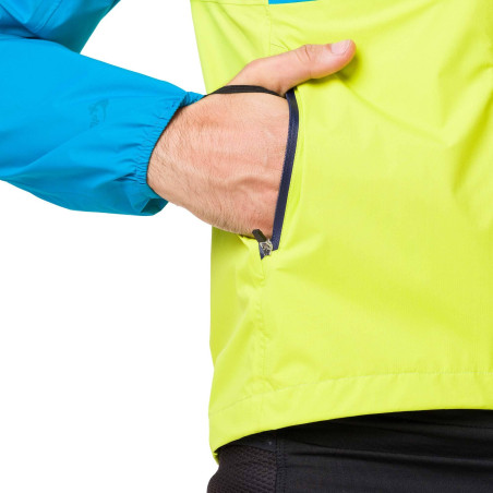 Veste Running RAIDLIGHT Homme Imperméable RESPONSIVE MP+ Turquoise / Jaune