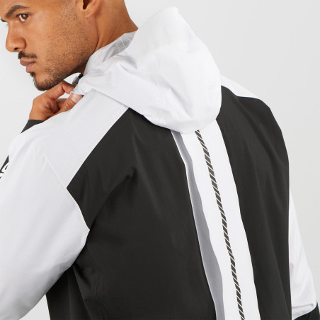 Veste Running SALOMON Homme BONATTI TRAIL WP Blanche / Noire AH 2021