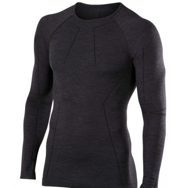 T-Shirt FALKE Homme Wool Tech Longs ML Gris AH...