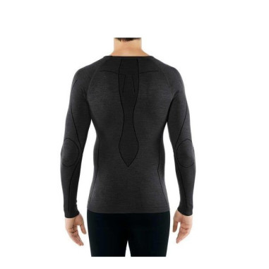 T-Shirt FALKE Homme Wool Tech Longs ML Gris AH...