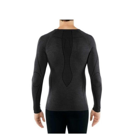 T-Shirt FALKE Homme Wool Tech Longs ML Gris AH 2019