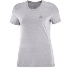 T-Shirt Running SALOMON Femme XA Tee Floqué W Gris PE 2019