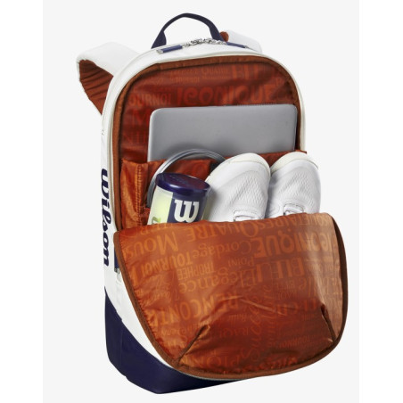 Sac à dos WILSON ROLAND GARROS SUPER TOUR Blanc 2023