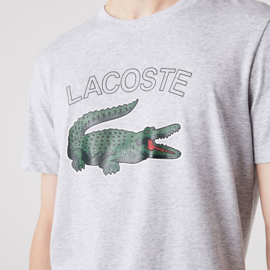 T-Shirt LACOSTE Homme SPORT Gris / Vert PE 2022