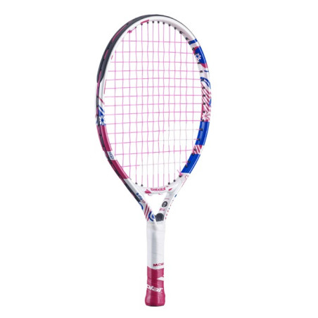 Raquette Junior BABOLAT  B FLY 17 Blanc / Bleu / Rose 2023