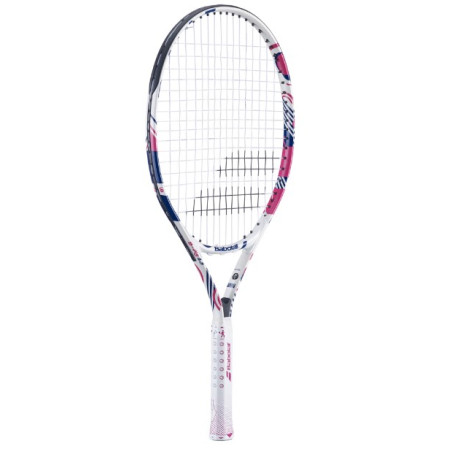 Raquette Junior BABOLAT B'FLY 23 Blanc / Rose / Bleu 2023