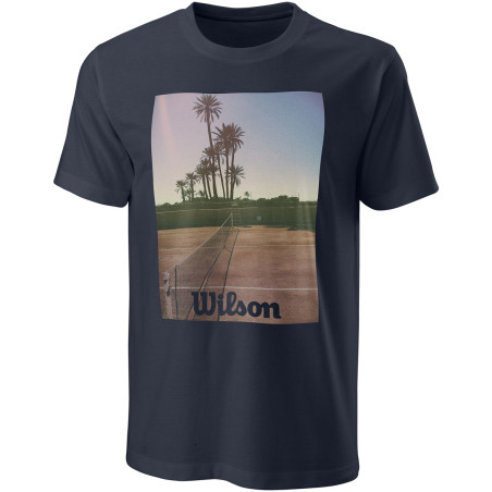T-Shirt WILSON Homme M SCENIC TECH Tee Noir 2021