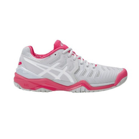 Chaussures ASICS Junior Gel-Resolution 7 GS Gris / Rose AH 2017