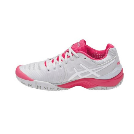 Chaussures ASICS Junior Gel-Resolution 7 GS Gris / Rose AH 2017